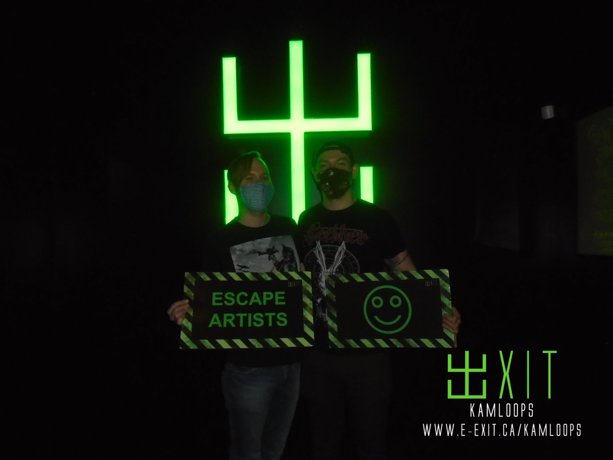 exitkamloops's tweet image. Here’s some of our awesome escapee’s from April 11th-18th, 2021. Many failed and many succeeded! Test your wits today! #ExitKamloops #kamloopsescapegames
facebook.com/media/set/?van…