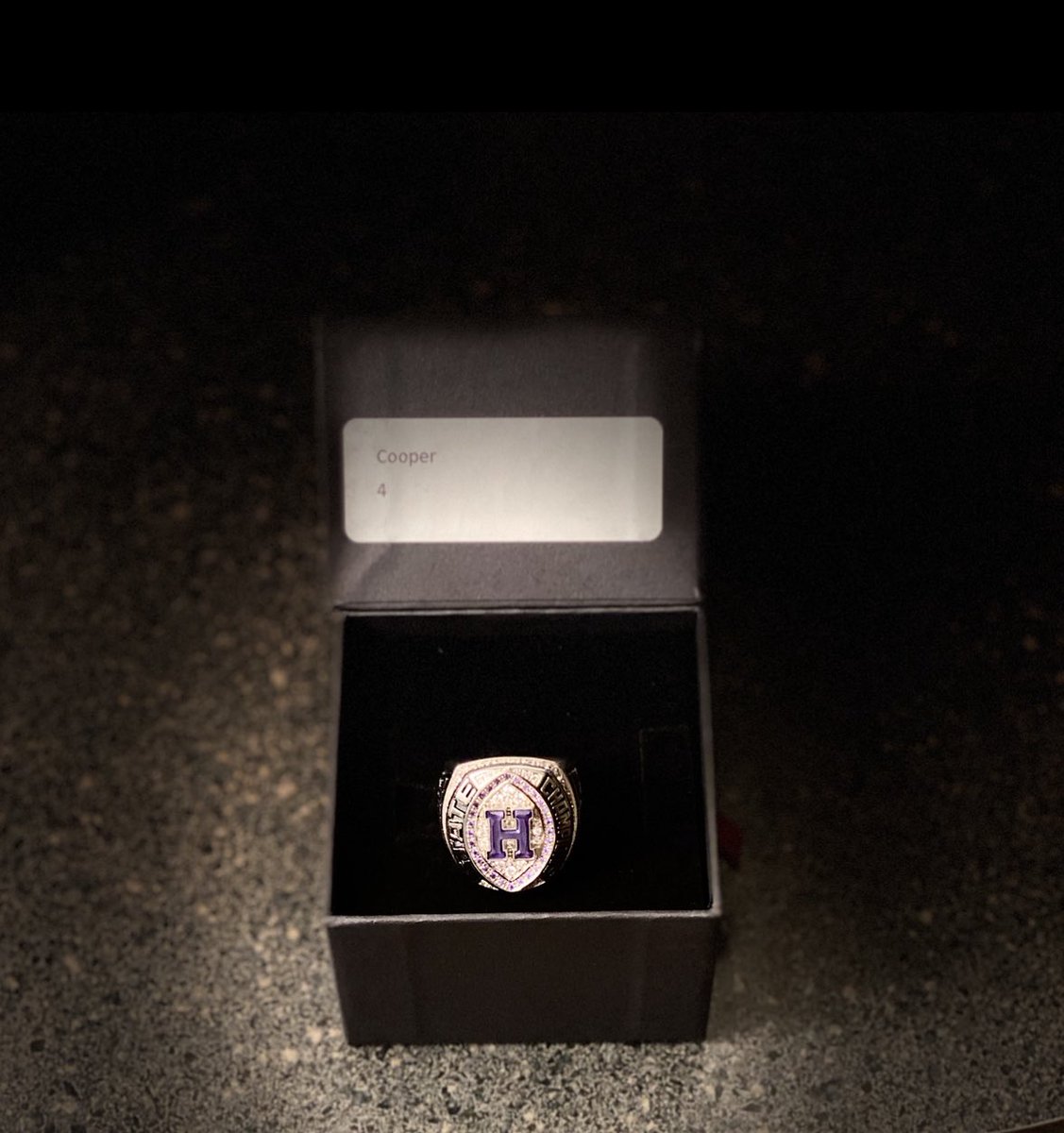 DurekNeblett's tweet photo. ππ₯π#statechamps #QB1 #class5A #staterings #BGPurples https://t.co/rcTPnWxHq3