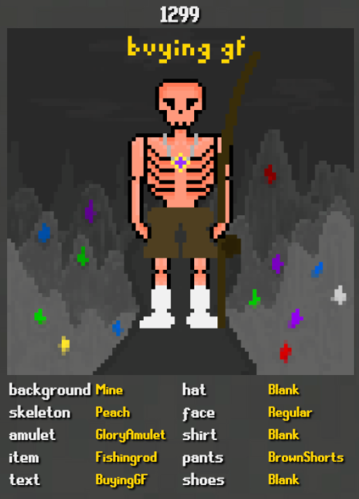 BitBonez's tweet image. 🚨BITBONEZ #NFT GIVEAWAY🚨

We're so thankful for everyone that has taken part in this project and want to give away a Bonez (worth $35)!

To enter:
1⃣ - RT this post! 🔁

2⃣ - Tweet a pic of your Bonez! ☠️

3⃣ - Use the hashtag #BitBonez, #NFTs, #BSC in your post! 🥳

Good Luck!