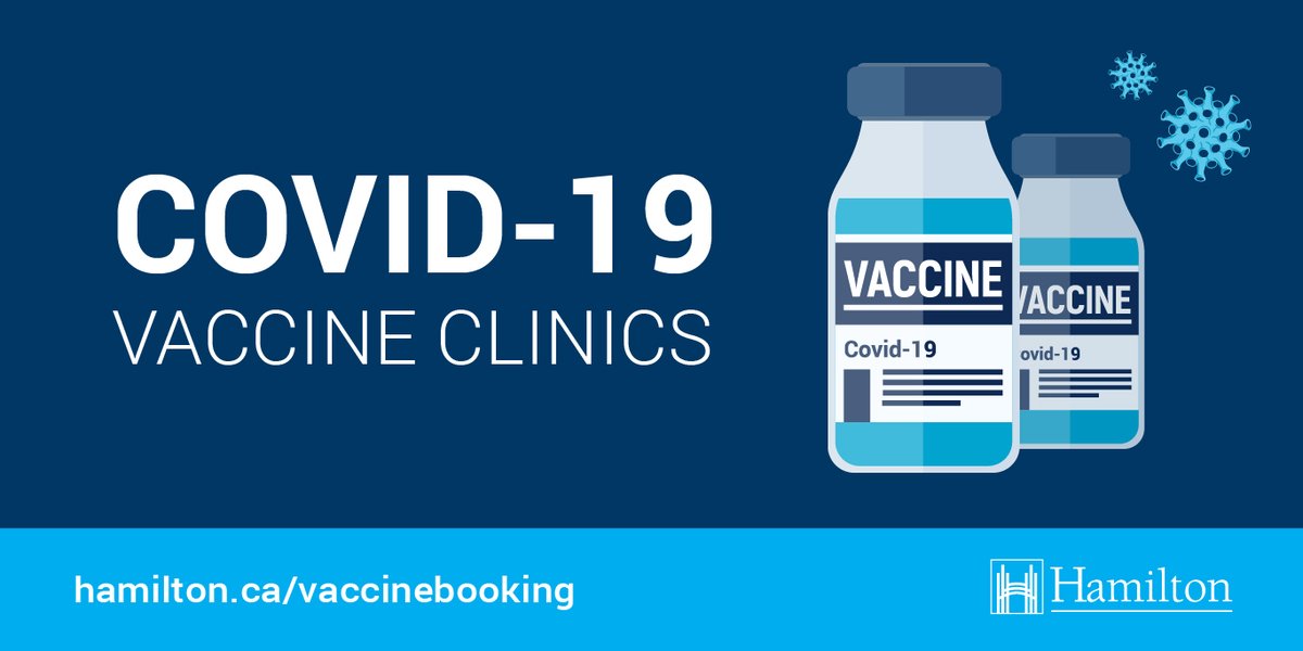 cityofhamilton's tweet photo. Vaccine appointments available for Mon-Wed at our mobile “hot spot” pop-up clinics for those ages 50+ and living in a hot spot. Book an appointment by calling the COVID-19 Vaccine Hotline at 905-974-9848, option 7. https://t.co/hMQGhIekIO. https://t.co/OqHgnPISFX