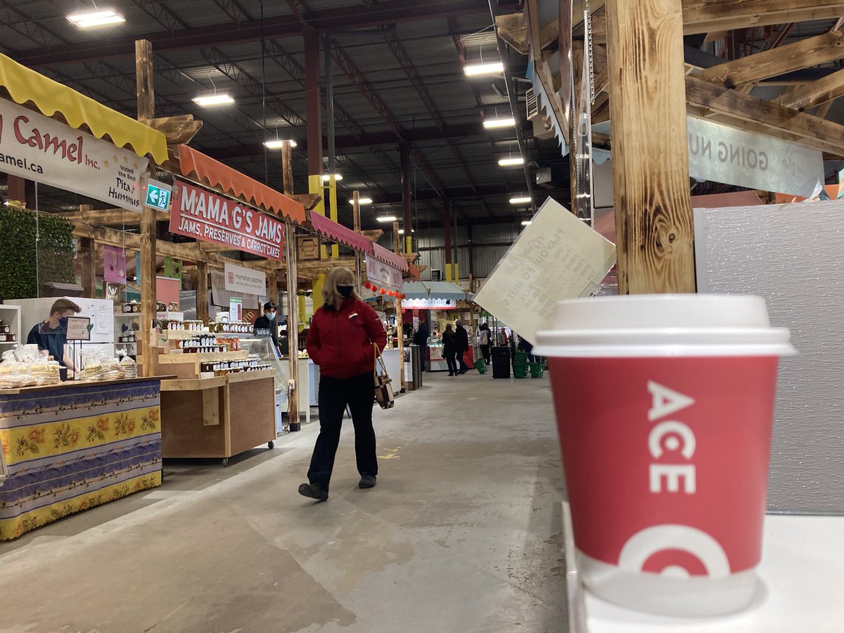 A little cooler today, <a href="/bountifulmarket/">Bountiful Market YEG</a> is my choice for indoor market &amp; <a href="/ACEroasters/">ACE Coffee Roasters</a> coffee. Hope everyone is having a good weekend #yeg