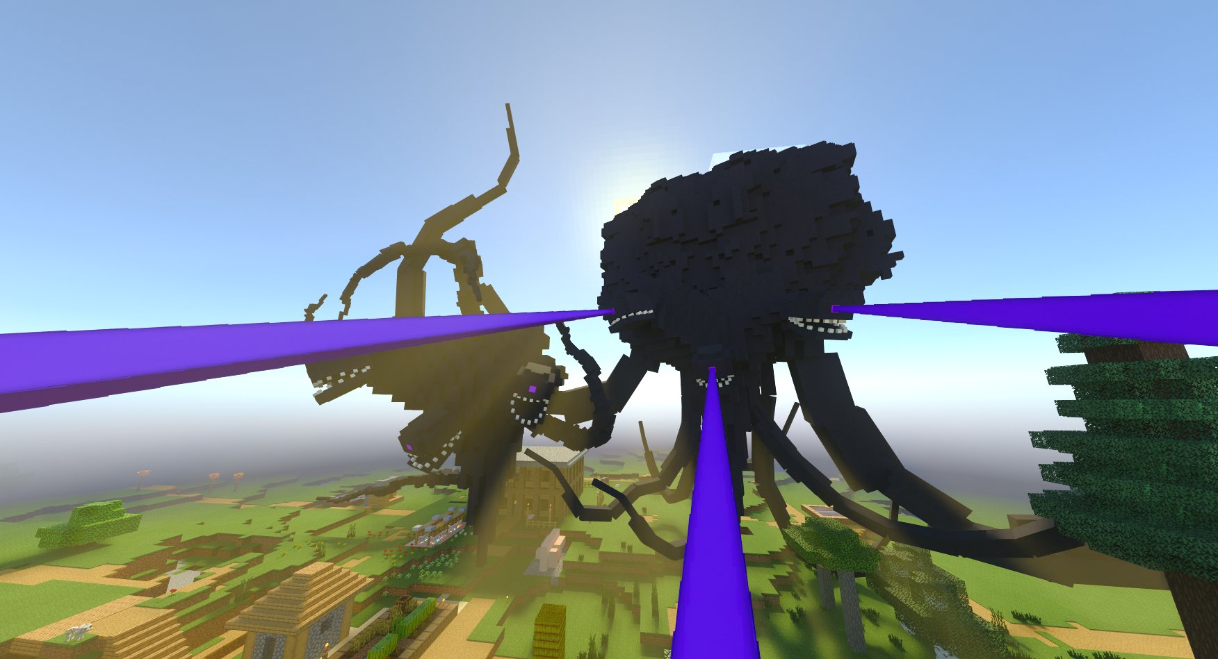 Juju  on X: This is how tall the 3rd stage Wither Storm is! still a few  more stages left  / X