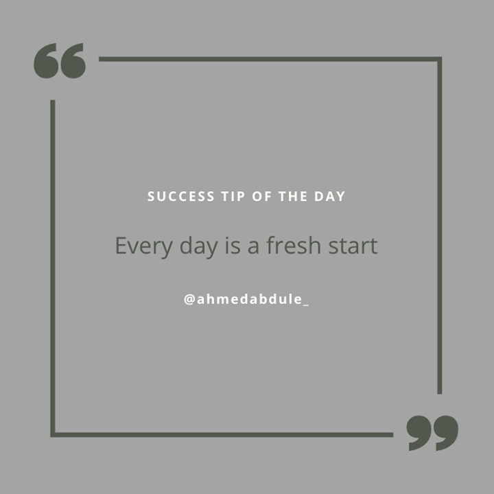 Every day is a fresh start 🌟

#Goals #NewDay #Success