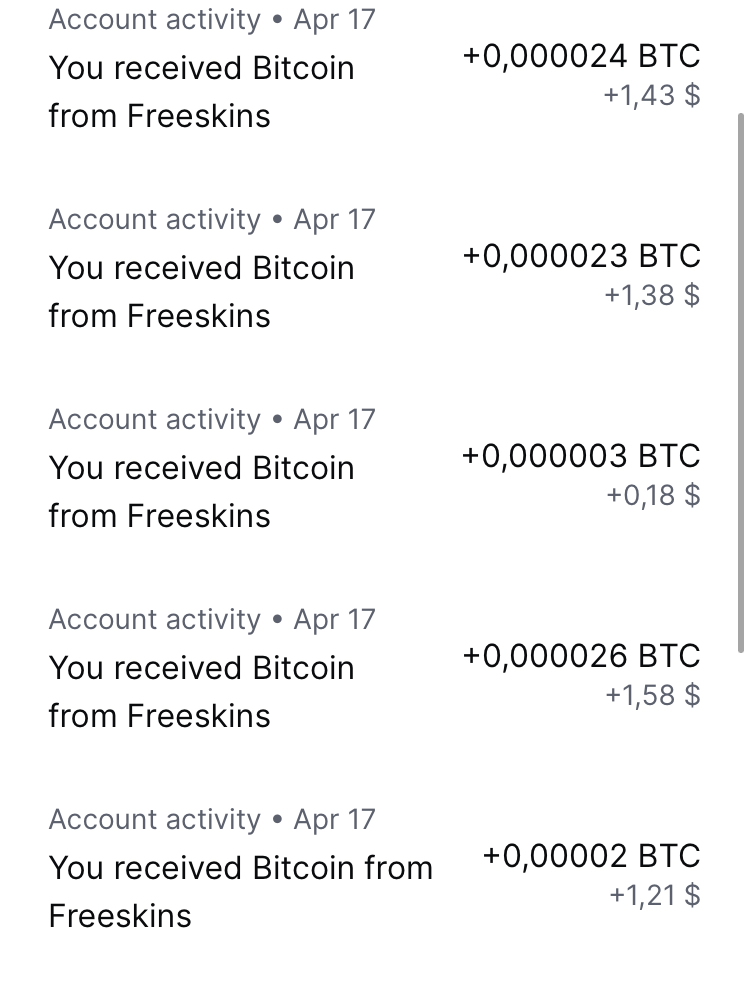 Do easy tasks and earn Bitcoin, Litecoin or Ethereum! Cash out instantly with as little as 10 cents (screenshots below) freeskins.com/r/105389156299…