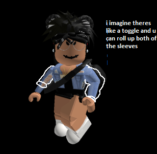 ˏˋ Stix On Twitter Ok Idea For An Rh Item Or Ugc Item A Casual Sleeve Item That Gradually Blends Into The Clothing So Roblox Clothing Can Look More Realistic - roblox toggle animation