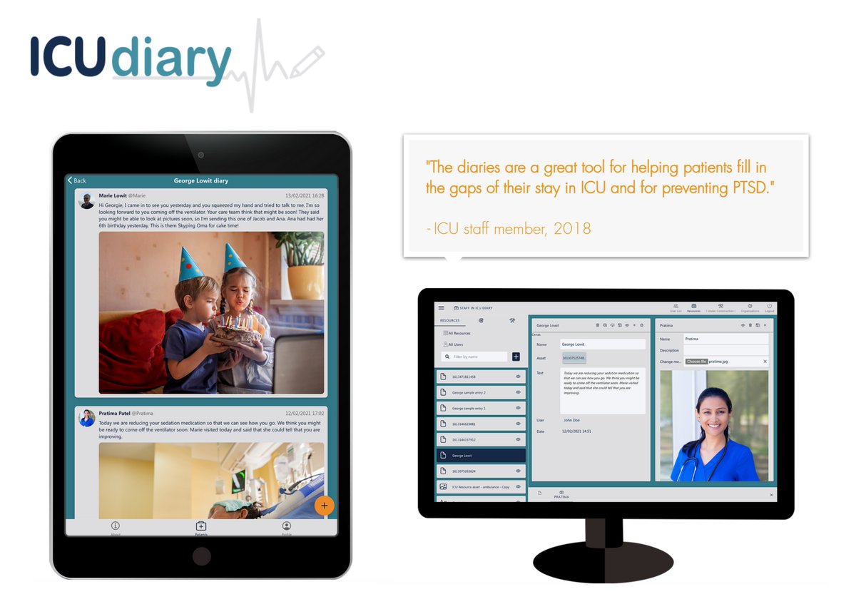 Cambridge Digital Health (@camdigihealth) on Twitter photo ICU staff - would your team like to trial the ICU Diary app for free? We are looking for some organisations to trial the app and provide feedback. DM if interested. cambridgedigitalhealth.co.uk/icudiary ICU staff - would your team like to trial the ICU Diary app for free? We are looking for some organisations to trial the app and provide feedback. DM if interested. cambridgedigitalhealth.co.uk/icudiary