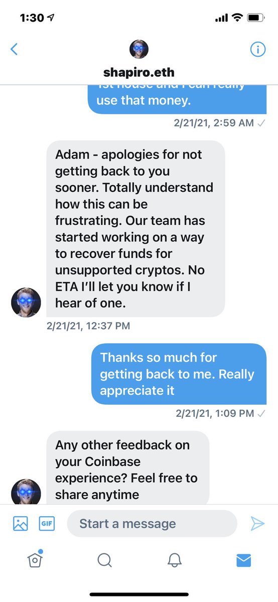 Brian This Is The Last Time I M Going To Ask My Tokens Are Stuck In Coinbase And Coinbasesupport Told Me I M Gonna Have Them By Spring Now Now Nemild Scottshapiro Won T Get