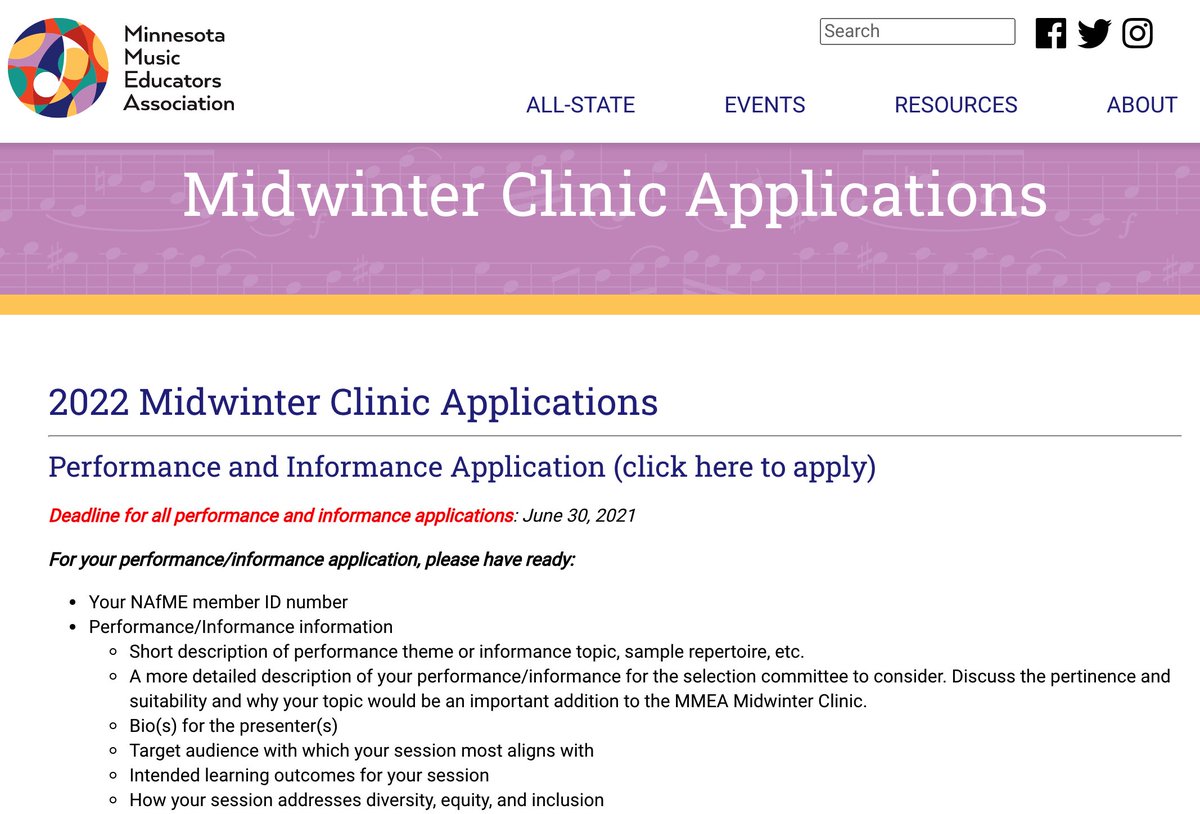 Minnesota Music Educators Association Federated State Associations
