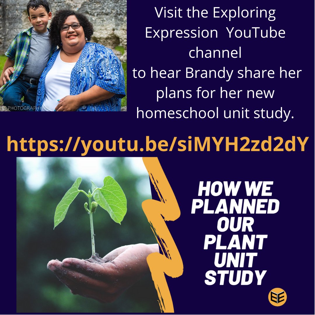 exexadmin's tweet image. Visit our YouTube site youtube.com/watch?v=siMYH2… as Brandy gives ideas for creating a fun unit study on plants for her homeschoolers.  #exploringexpression, #homeschoolideas, #learningfun, #howweschool, #learninglifestyle, #learningfromhome, #singlemompower, #unitstudy,