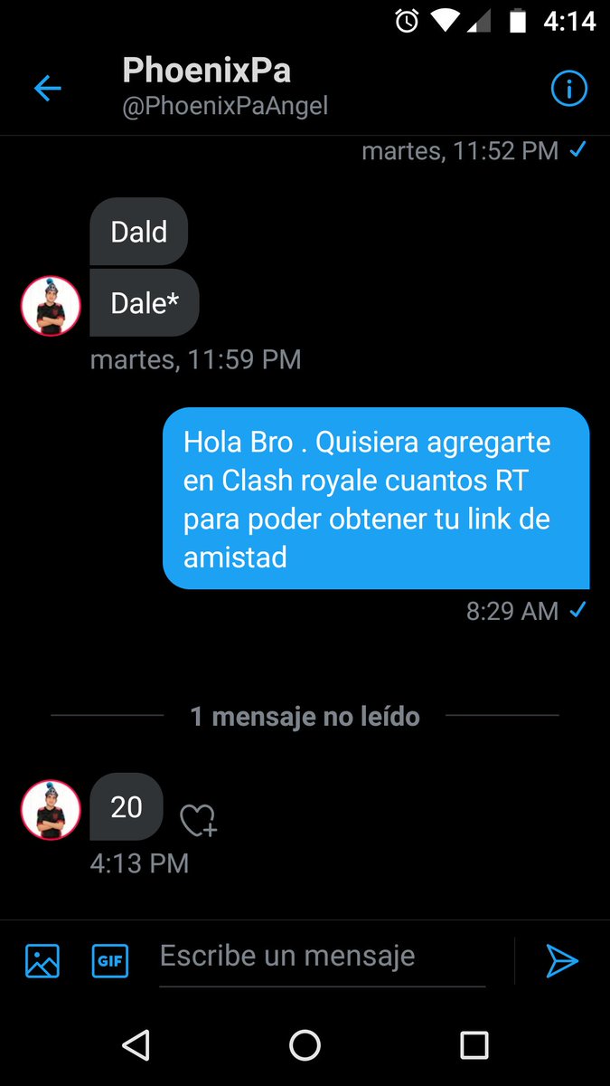 GabrielAwQ14's tweet image. Amigos!! Apoyenme  dando RT para tener el link de @PhoenixPaAngel me gustaría tenerlo de amigos!!