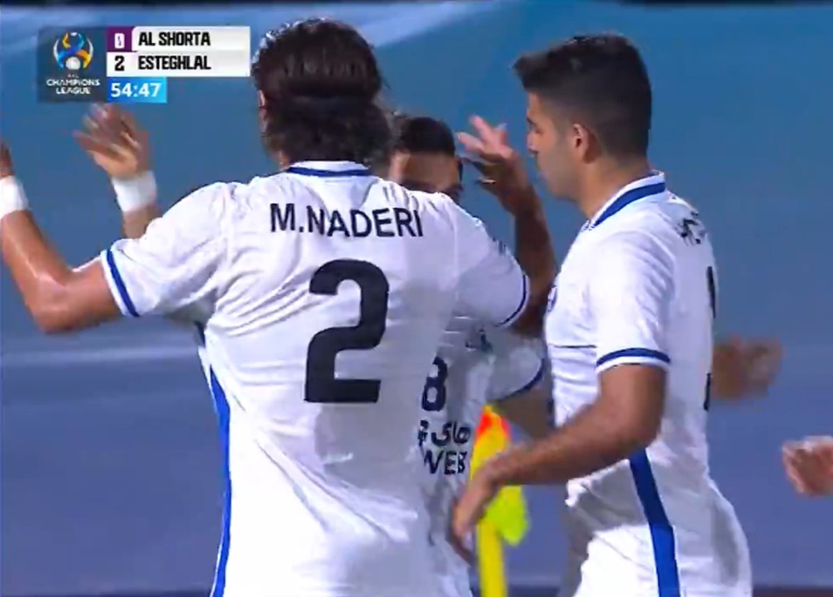 CalcioIraniano's tweet photo. 54' GOAAAAL dell'#Esteghlal ⚽️Raddoppio di Farshid Esmaeili!
Al Shorta 0:2 Esteghlal
#ACL2021 #SHOvEST #استقلال https://t.co/aciT6D7ESe