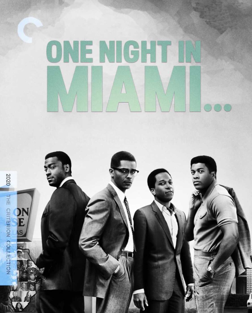 VHSDVDBLURAY4K's tweet image. A hauntingly powerful reflection on larger-than-life figures in 1964 #OneNightinMiami Directed by @ReginaKing will come to #Bluray from @Criterion later this year #Criterion #CriterionCollection #DVD #boxing #MuhamedAli #MalcolmX #Miami #Sports
