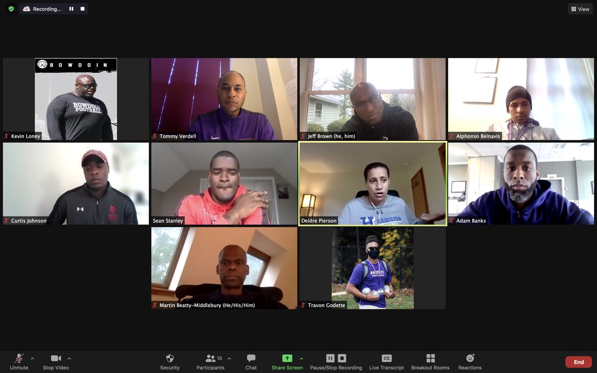 CoachTommyV's tweet photo. A weekly gathering that NEVER disappoints!!!
Stronger TOGETHER!!!!
#StrengthInNumbers
#NESCACCoachesOfColor
#WhoNOTHow
#ILoveThisGroup https://t.co/TeUYVI8h0I