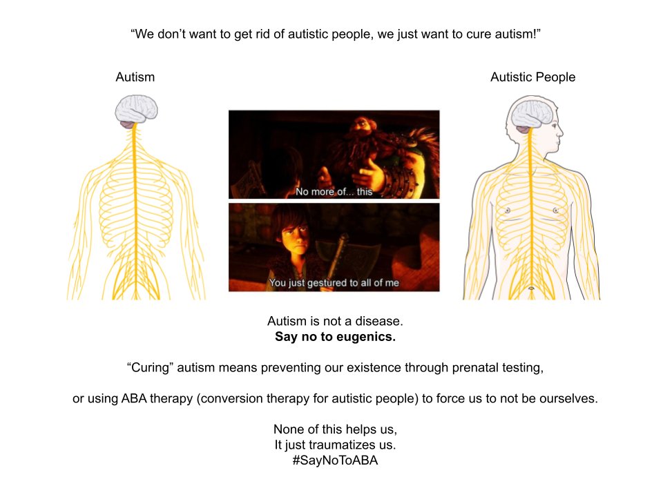 AutSciPerson's tweet image. I made a diagram to explain why eugenics is bad and why &quot;curing autism&quot; is harmful to autistic people.
#ColorTheSpectrum
#AutismAcceptanceMonth