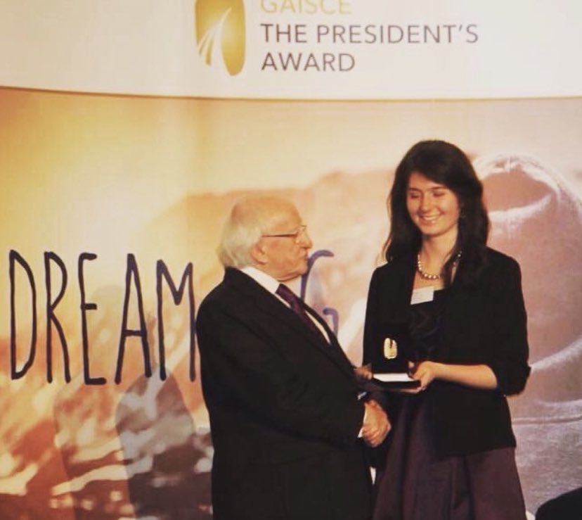 Doireann Nic Dhonncha (@dnicdhonncha) on Twitter photo For the day that’s in it!
Pictured here back in 2014, I was more excited to meet Michael D than I was to receive my Gold <a href="/GaisceAward/">Gaisce - The President's Award</a> ⭐️ Lá breithe shona, a hUachtarán For the day that’s in it!
Pictured here back in 2014, I was more excited to meet Michael D than I was to receive my Gold <a href="/GaisceAward/">Gaisce - The President's Award</a> ⭐️ Lá breithe shona, a hUachtarán