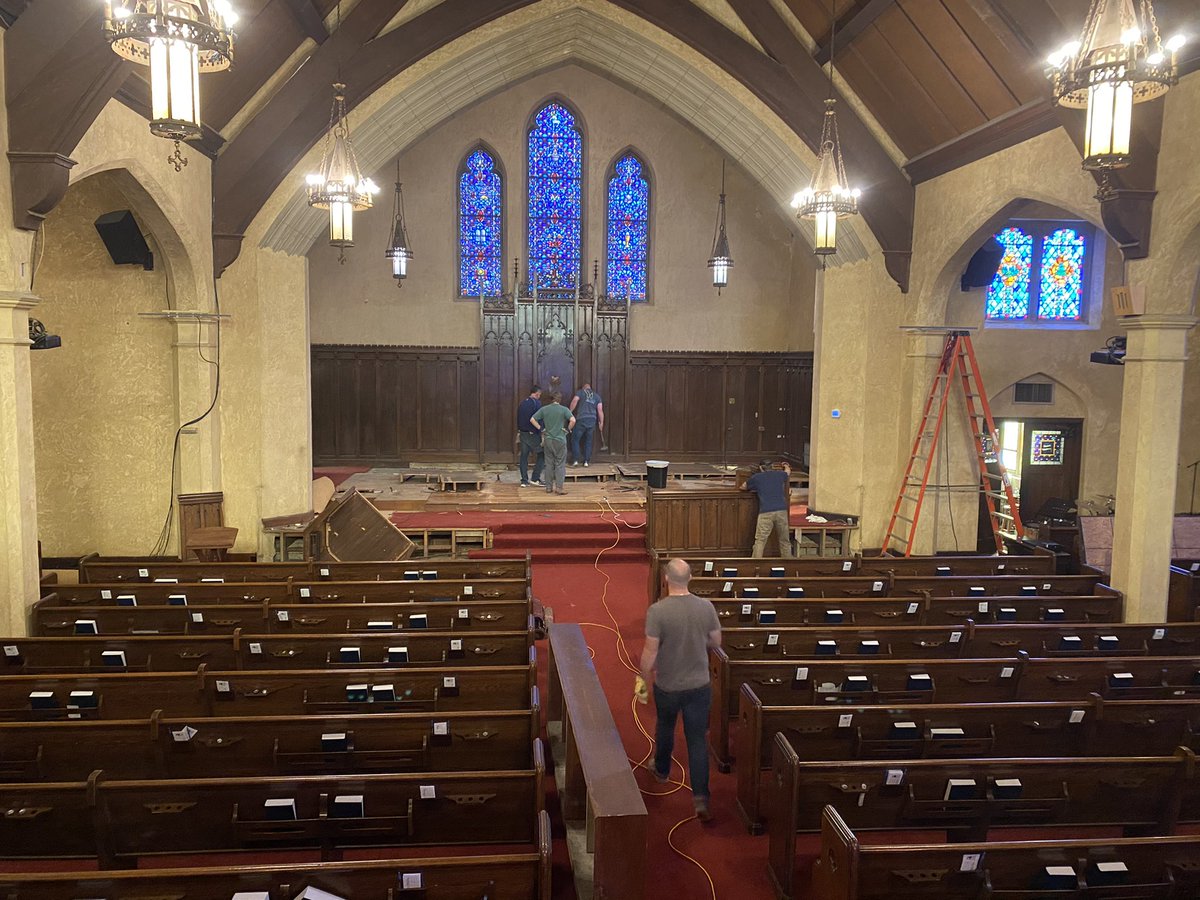 WellspringSTJ's tweet image. Working hard to get our stage remodeled! Thank you to everyone who donated to make this happen! And thank you to all the people sacrificing time to get the job done! Excited to see the final product:)