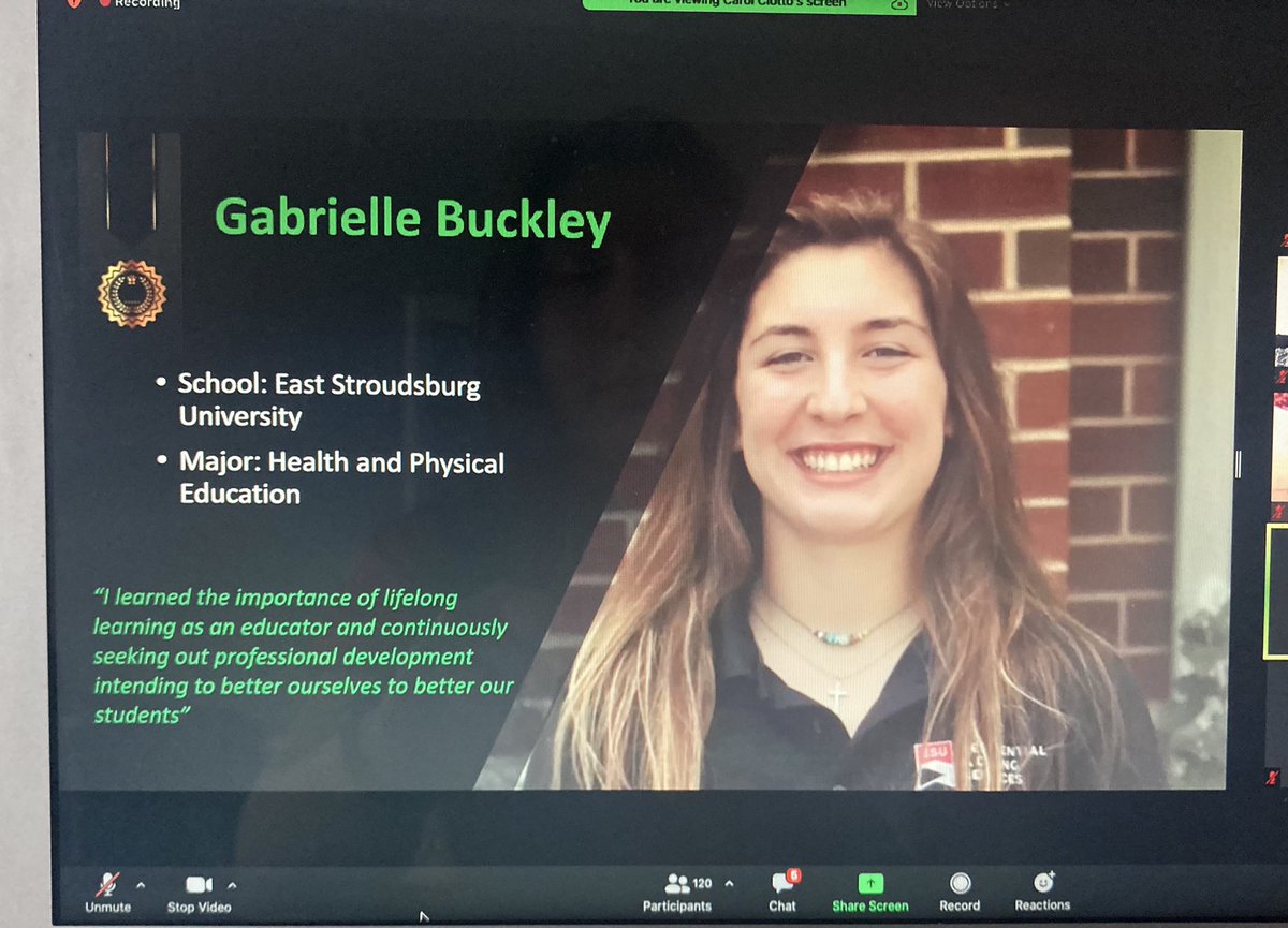 I am extremely honored to have graduated from the SHAPE America Eastern District Fellowship! #ESU #HPE <a href="/SHAPE_America/">SHAPE_America</a> <a href="/SHAPE_PA/">SHAPE PA</a>