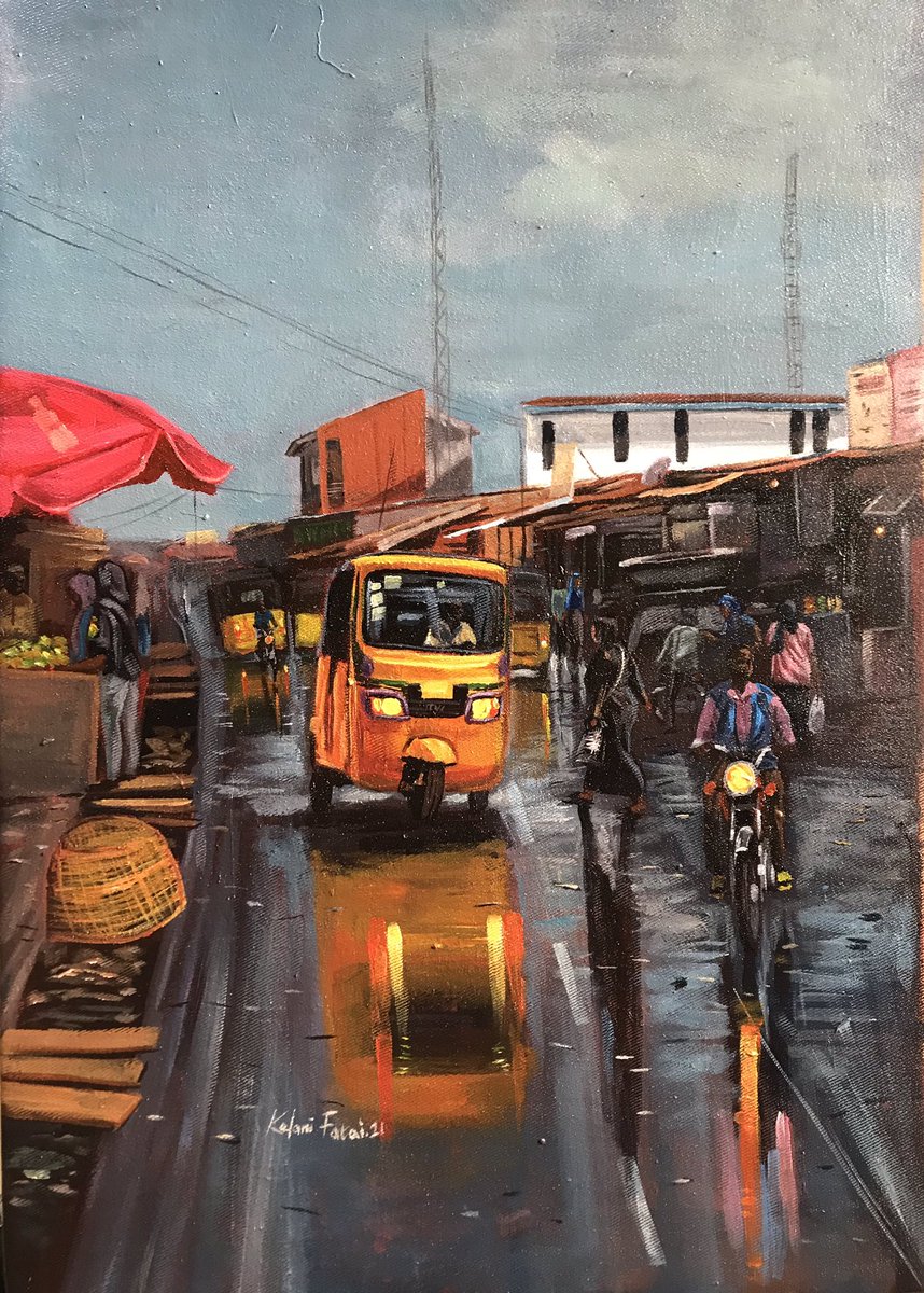 kelfitxcuro's tweet photo. Title: “Better day”
Medium: Acrylic on canvas 
Dimension:11x16
Artist: Kelani Fatai 

Welcome to Oke-Odo 

Kwara State

Kindly retweet my Bby.

@Obaji_007 @OgbeniJaykay @NationalGallery @artsy @blackartistz @gtbank @onlyonelade @FawoleNikola @blackartistz https://t.co/RNR6oRERan