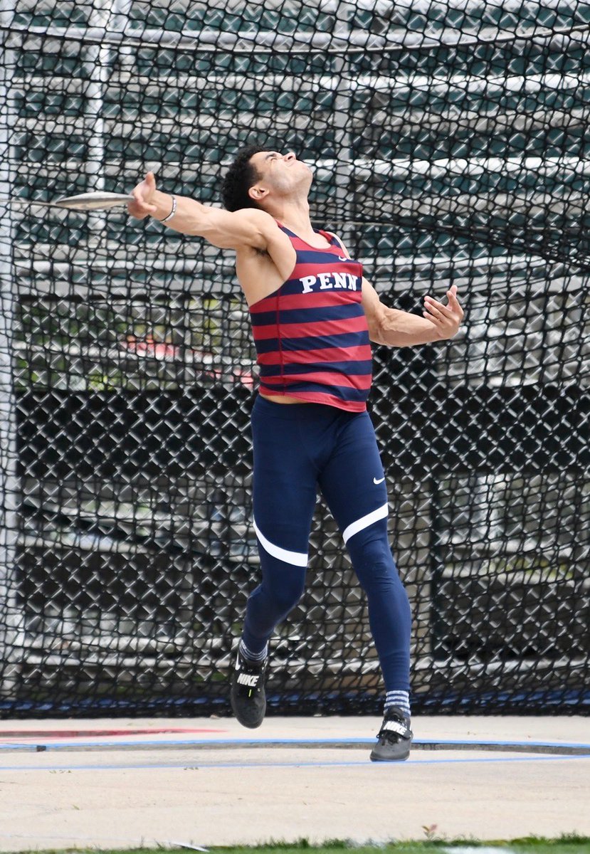 PennTrack's tweet photo. These two had quite a weekend! 

Haley won the Heptathlon with  4,941 points to move into fifth place in program history, and Demetri won the Decathlon with 6,948 points, the ninth best mark in program history!

#ThePursuit | #FightOnPenn🔴🔵 https://t.co/VvohZYi4GM