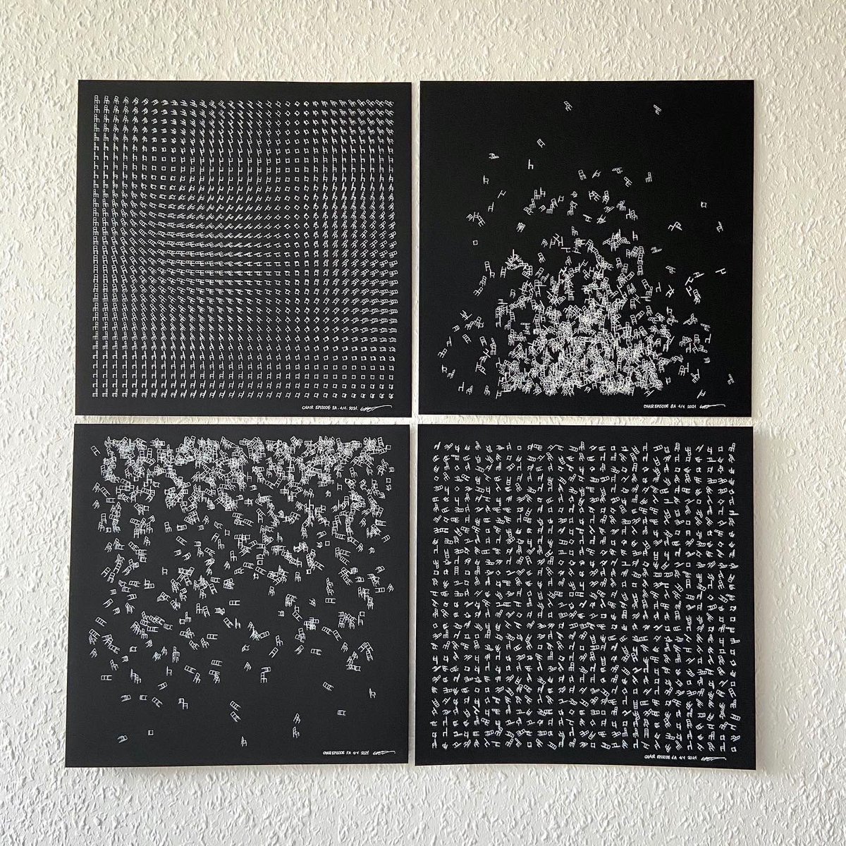 jeonghopark's tweet image. Release new chair episode 1 - 12 !!!
Random, Noise Generative Art works.
#cretivecoding #p5js #generative #generativeart #plotterart #plottertwitter #axidraw #lineart #minimal
jeonghopark.de/artshop/