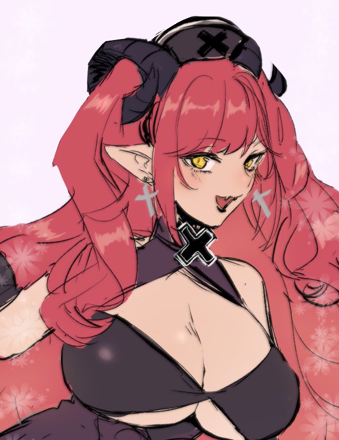 レサト
聖職者の男に恋してしまって押せ押せしまくってる悪魔ちゃん。
ナースしてるけど、安楽死させて魂食べてる方が多いらしい。尻尾で色んな薬や毒が作れる。
ライジェルに惚れてからは断食していて、空腹からどんどん挙動が変になってく 