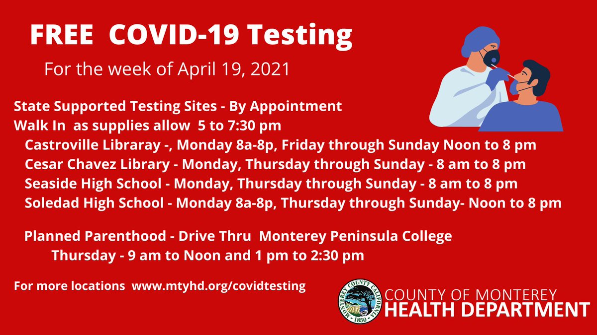 Monterey Co Health tweet media