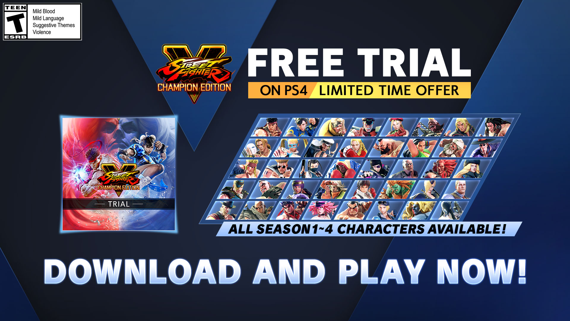 Street Fighter V Champion Edition is free to play on PS4 with all