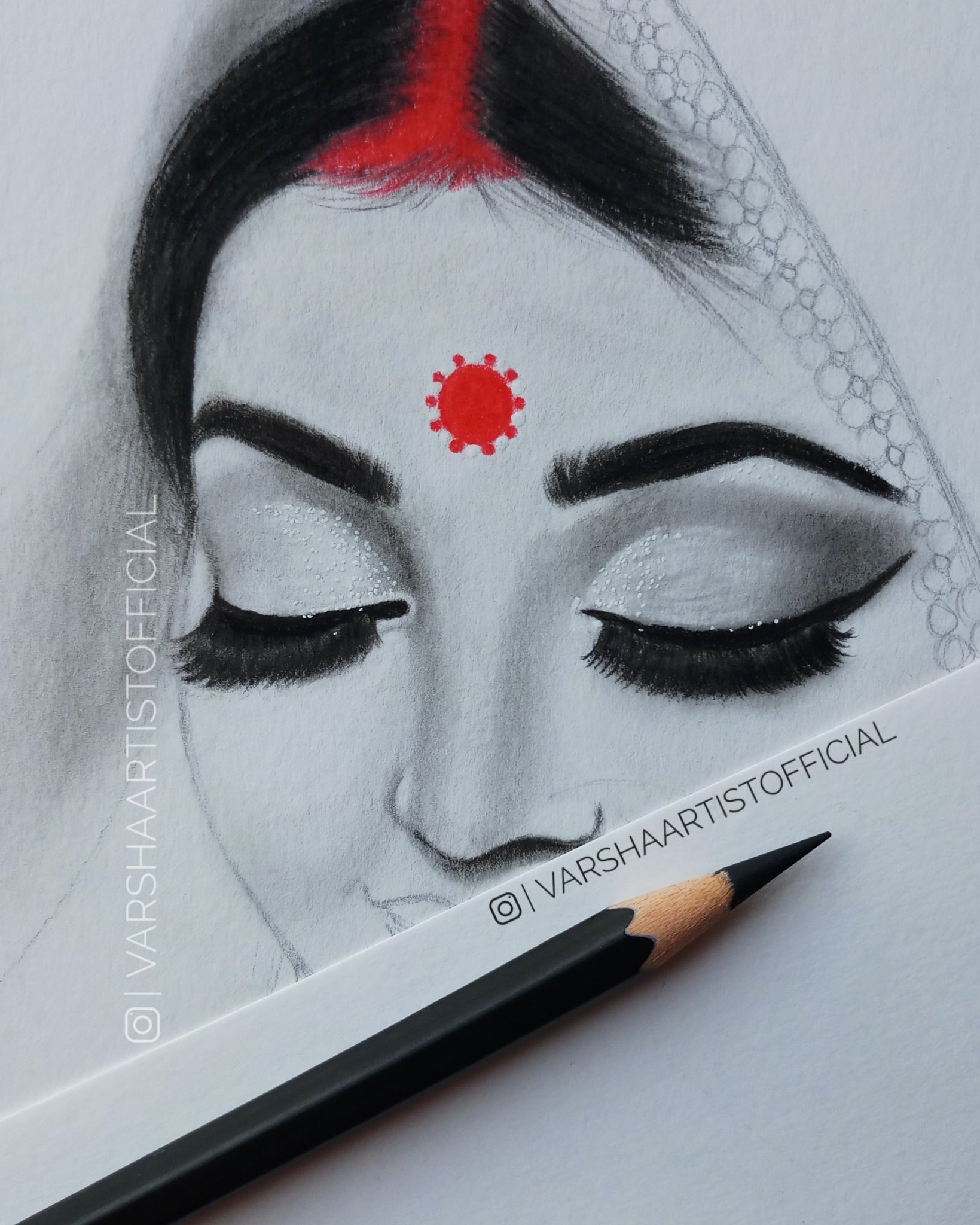 Bridal makeup pencil sketch   Sunetra art gallery  Facebook