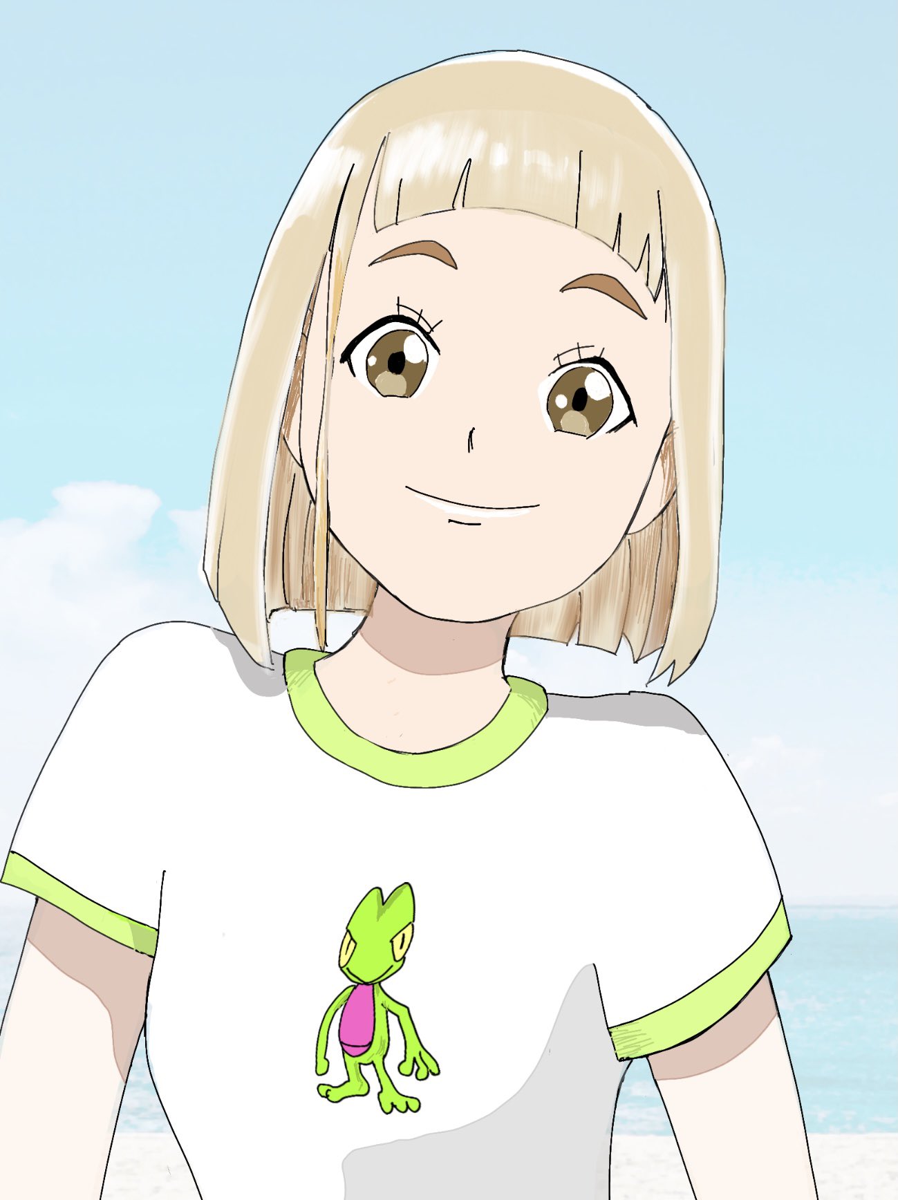 たけ キモリtシャツを着たキマリ 宇宙よりも遠い場所 ポケモン よりもい 玉木マリ イラスト T Co Qqgsohqytx Twitter