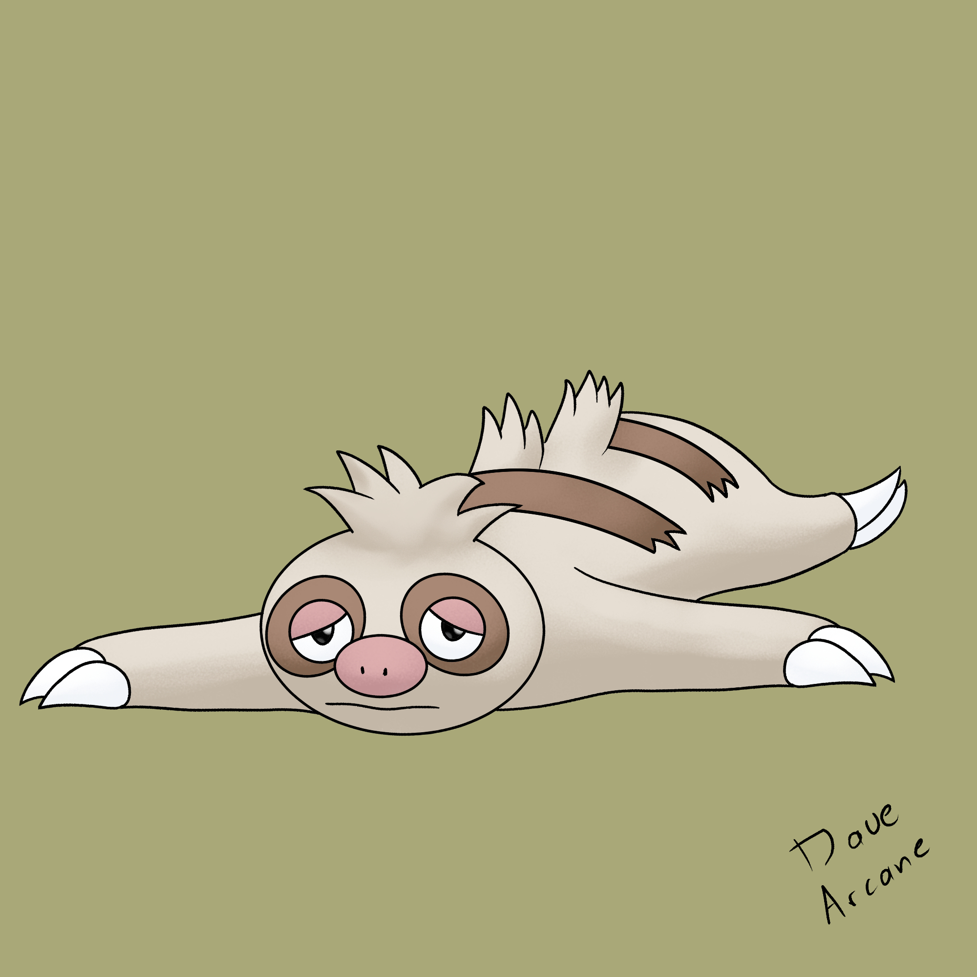 Dave Drawing 1 Pokemon Each Day Day 287 Of Drawing One Pokemon Per Day Hate It Follow Me To See The Upcoming Pokemon Drawings Pokemon Pokemonart Drawing Slakoth Anime Manga
