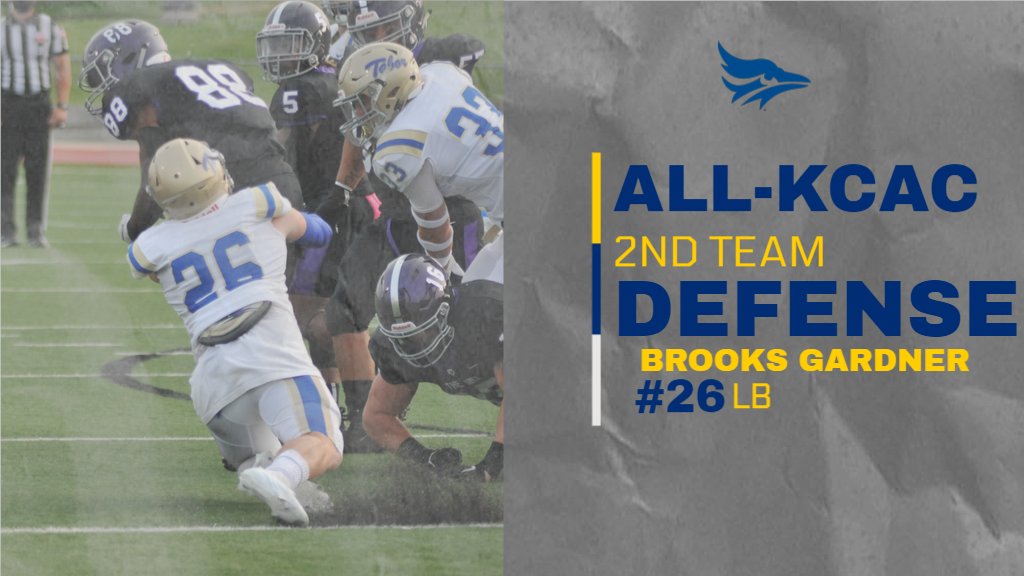 GoTaborBluejays's tweet photo. Congratulations to Brooks Gardner for earning All-KCAC 2nd Team Defense! https://t.co/TImxNaQYtB