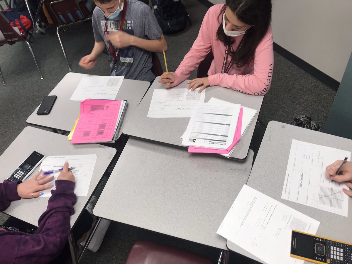 hshabz's tweet photo. Great conversations during Algebra1 STAAR review while working on the math routine ... line of the day...
CRHS Algebra team are ROCKSTARS!!!
@ThaparStephanie @AliciafBates #mathroutines #crhsmath #icyoucincomath #katysecmath https://t.co/Hcyi7davU7