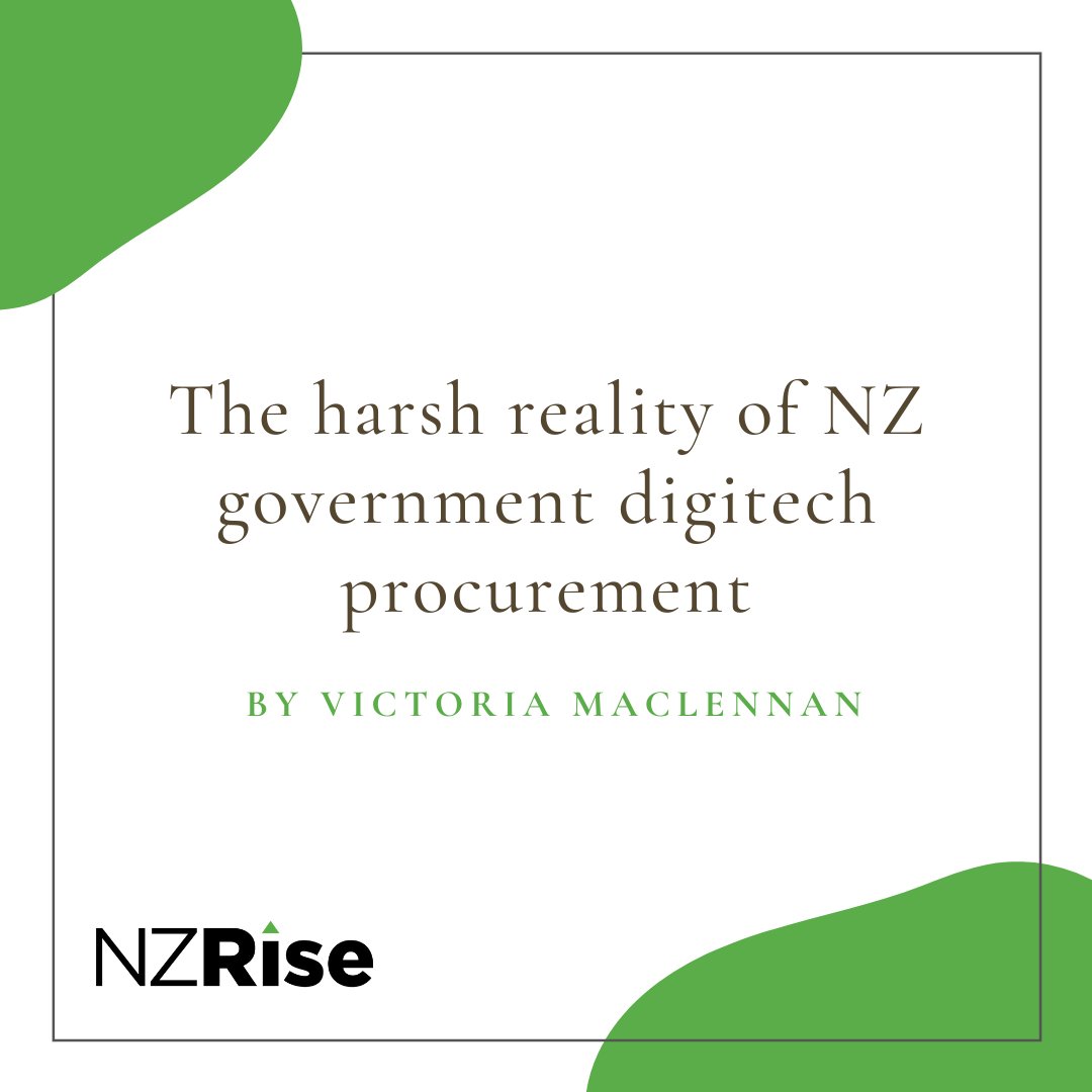 What's digitech procurement from the government been like in covid times?  
nzrise.org.nz/the-impact-of-…
#procurement #digitech #nzbiz #government #nz