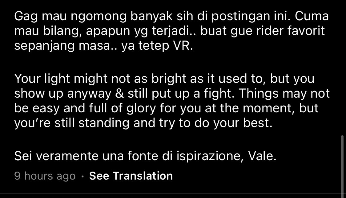 lucywiryono's tweet photo. Standing tall in any hardships
Keeping your head high when victory seems out of reach

Forza Vale 💛 https://t.co/ucI3oTbVtG