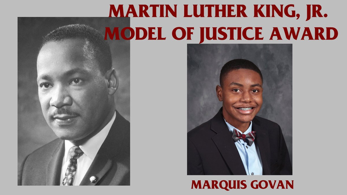 DeSmetJesuitHS's tweet image. Congratulations Marquis Govan who received the Martin Luther King, Jr. Model of Justice Award for the great work he does working for Social Justice #AMDG #Man4Others