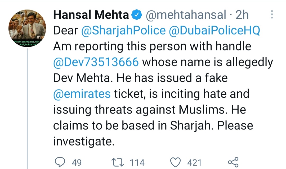 Dev73513666's tweet photo. State of our so called "Intellectuals of Indian society" They can go to any level and get anyone against them harmed or arrested. In any case, he would require proof of payments prove that he paid and I didn't deliver.
So, I'm fine. Let him be, don't harass him anymore. https://t.co/BSk8Z3jIbI