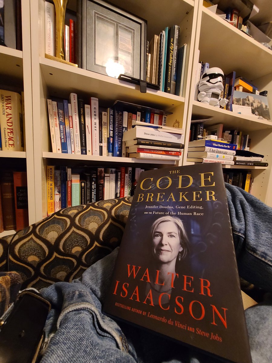 OfficeOccupier's tweet image. #TheCodeBreaker is the newest book by @WalterIsaacson and in telling the story of #JenniferDoudna, #GeneEditing and the future of the #HumanRace, it is as much of a page-turner as any book I have read! #biotech #medtech #lifesciences