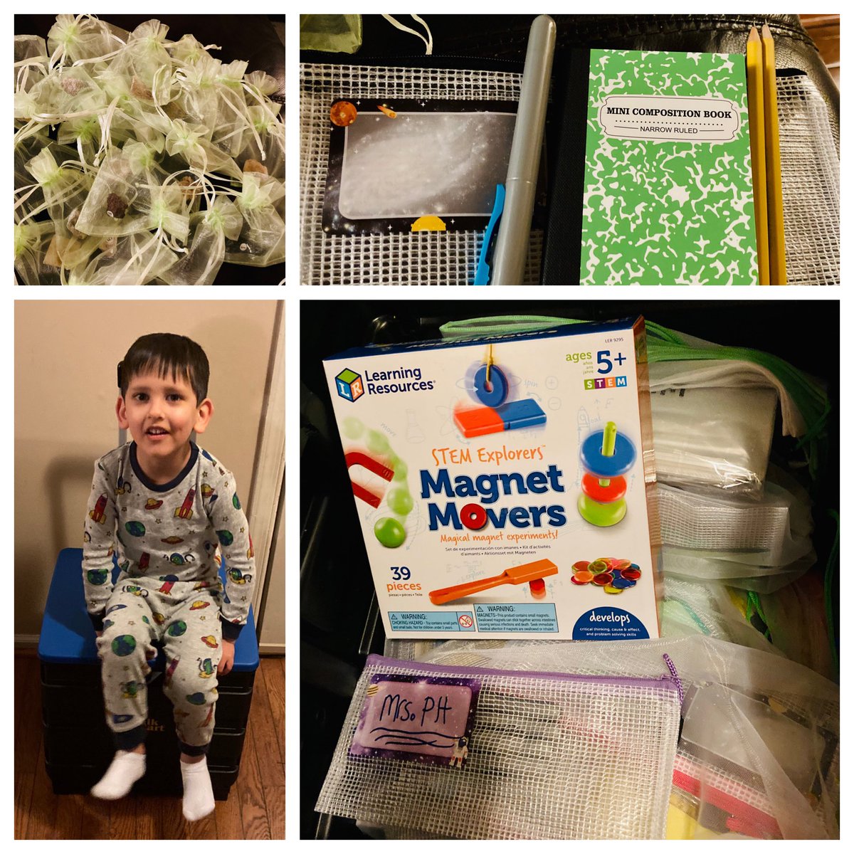 AmiPatelHop's tweet photo. #grateful for Aiden’s help as mamma prepares observation kits for her in-person 5th grade #TeamPathfinder scientists returning to @slamiddle on April 26th❣️ #MrsPH👩🏽🔬 #STEAMrocks #teachingisthebest @PHLschools https://t.co/az735wcvRz