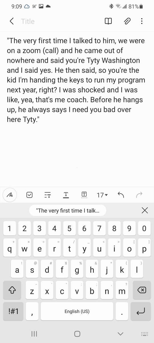 JayhawkSlant's tweet image. .@tytywashington3 had this to say about Bill Self during an interview with @PaulBiancardi #kubball