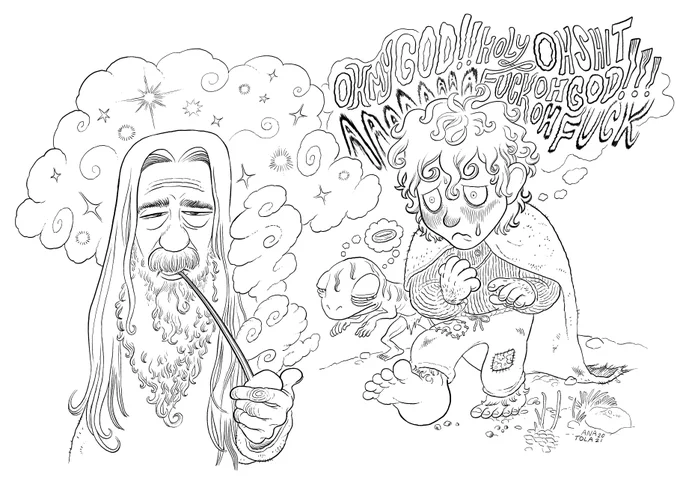 hobbits &amp; wizards 