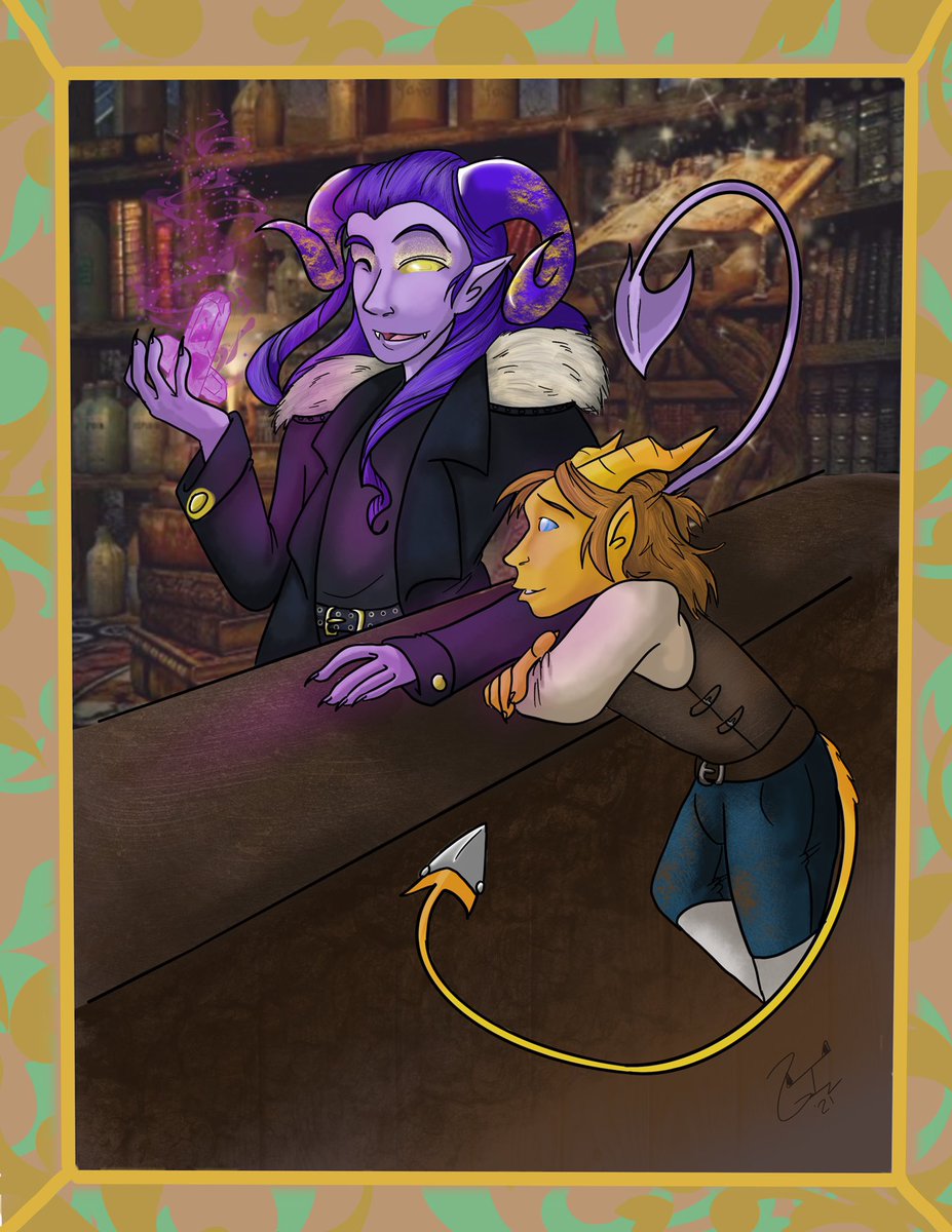 RedneckEmo's tweet photo. #dungeonsanddragons #dnd #tiefling #bard #artificer #magicshop #arithebard https://t.co/c6W9RmF0Un
