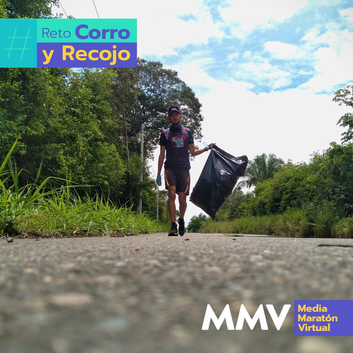 MaratonVirtual's tweet photo. Hoy corremos y mejoramos el paisaje, después de tanta botella en el camino decidimos hacer algo y así nacio el #RetoCorroyRecojo tan sencillo como sacar eso que estorba en el camino.
Únete al reto haciendo un recorrido recojiendo, limpiando y mejorando el paisaje. https://t.co/vkjbYSUsM7