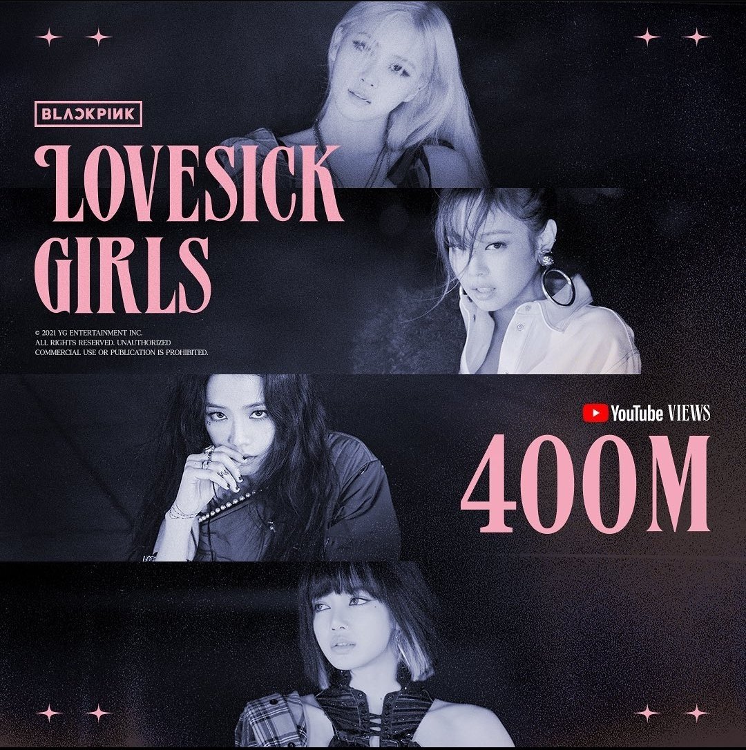 featkjk's tweet photo. loveshot and lovesick girls hitting 400m same day,, just bestie things 😌 https://t.co/4etIfYZNPe