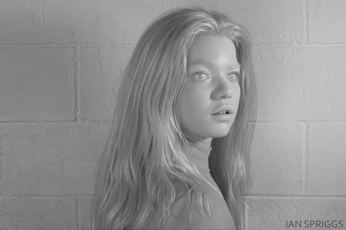 SpriggsIan's tweet image. 3d portrait of Jade. This is my first NFT listed  for sale on @withFND! 🌐
foundation.app/ianspriggs/jad… 
Created with Maya, Mudbox, V-Ray Photoshop, Nvidia RTX GPU
#digitalhuman #NFT #portrait #render #3d