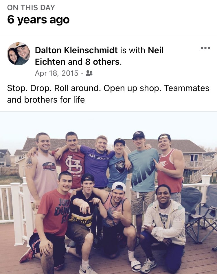 SQUAD! <a href="/LukeRogers_wx/">Luke Rogers</a> <a href="/sky_walker12/">Luke</a> <a href="/JeremyBecker_22/">Coach Becker</a> <a href="/coach_stevens_7/">Martin Stevens</a> <a href="/Sk1ppy23/">Brady</a> <a href="/L3fty_1/">Bradley</a> <a href="/ZukeDog5/">Zach Brandts</a> <a href="/NeilTron5/">Neil Eichten</a> <a href="/adamwacholz/">Adam</a> #timeflies #brotherhood