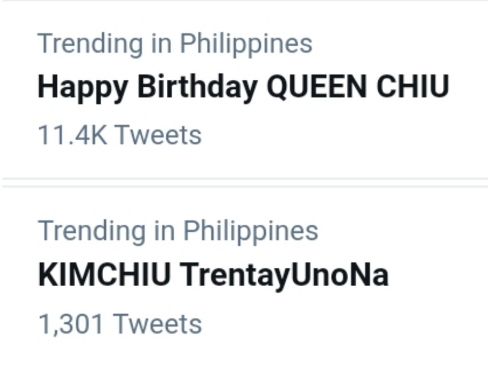 KIM CHIU BIRTHDAY IS NOW TRENDING!! BAKA NAMAN PWEDE NA! KIMCHIU TrentayUnoNa
Happy Birthday QUEEN CHIU 