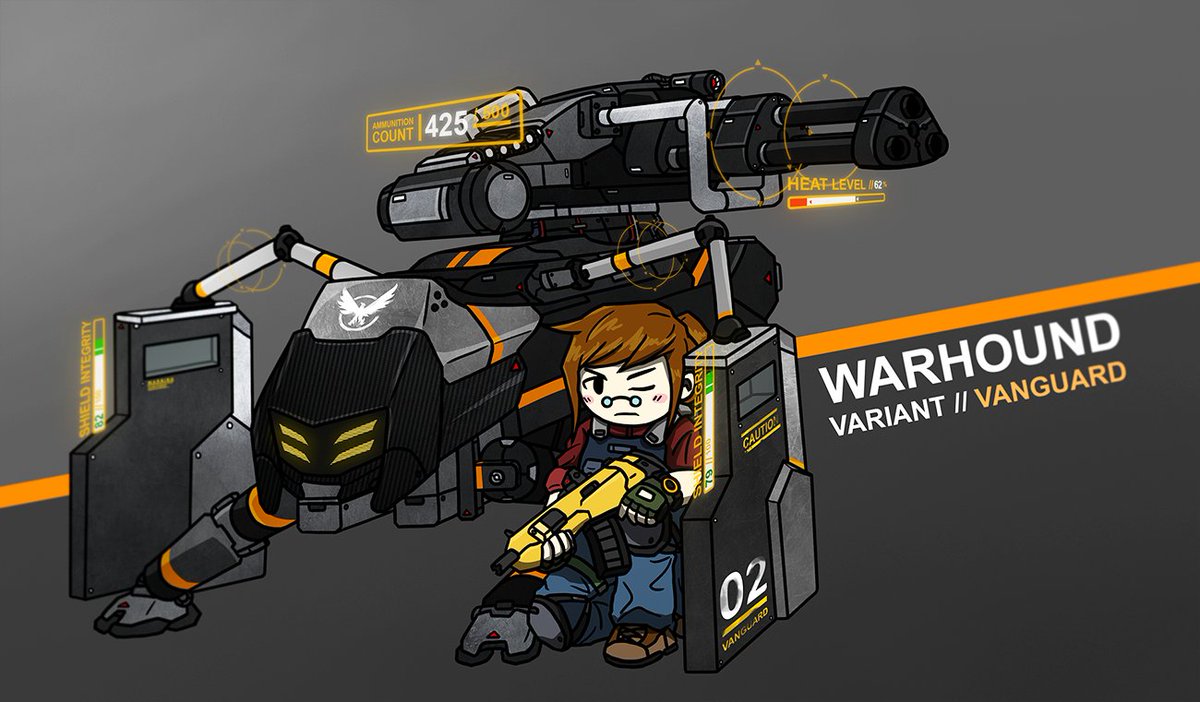Here I go thinking about Warhound companions again 😅

This good boy would give you a nice cozy cover if you got caught out in the open!

lol this little side project took way more time than I thought but I like how it came out! I hope you guys do too 😊

#TheDivision2
#RoboDoggo