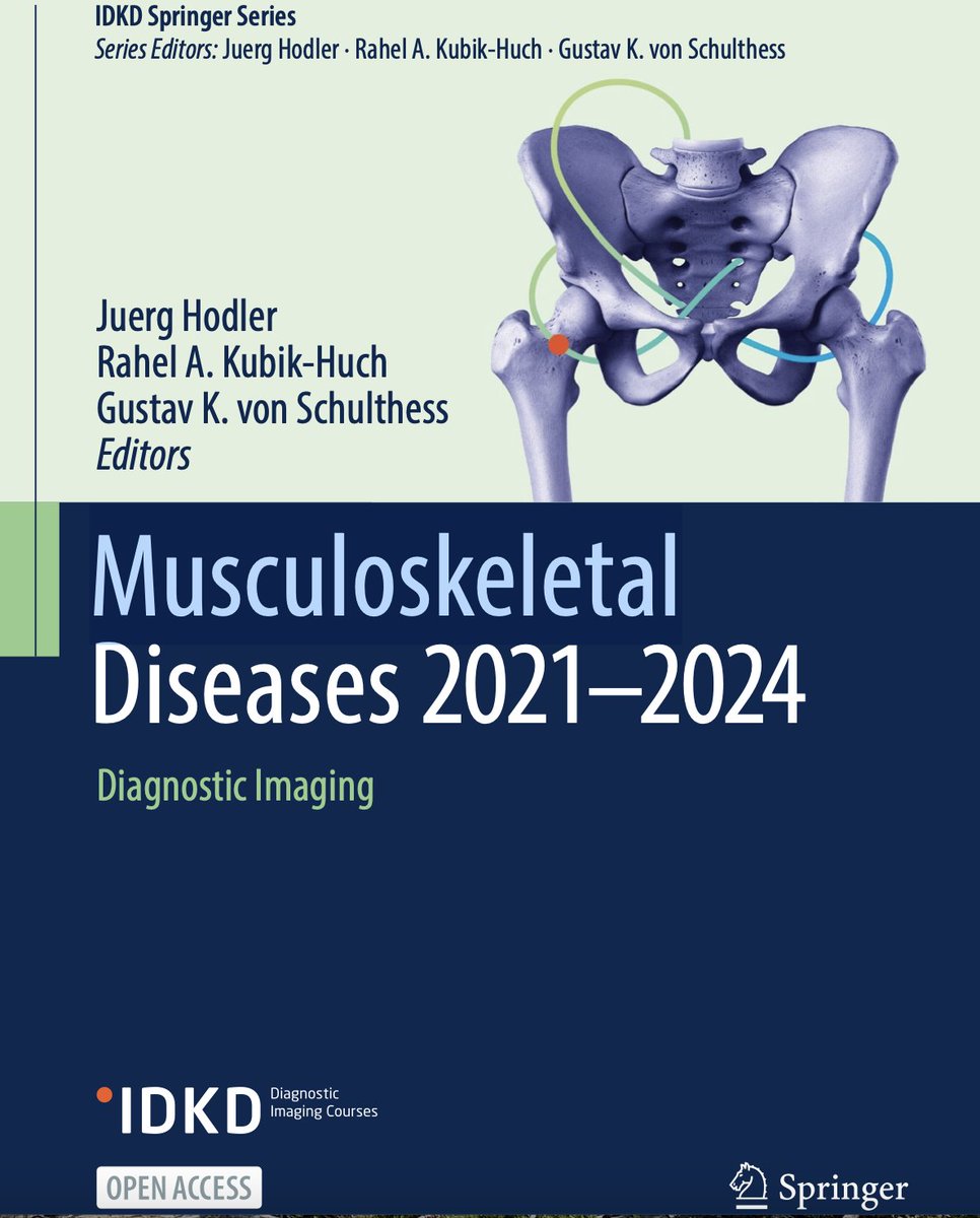 We are happy to announce that our open access IDKD book 2021-2024 'Musculoskeletal disease' is now available. Get your copy now: idkd.org/cms/book Thanks a lot to all our excellent contributors! @BredellaMD @chrispfirrmann @SutterBalgrist @Gugrohere @morrisonMSK