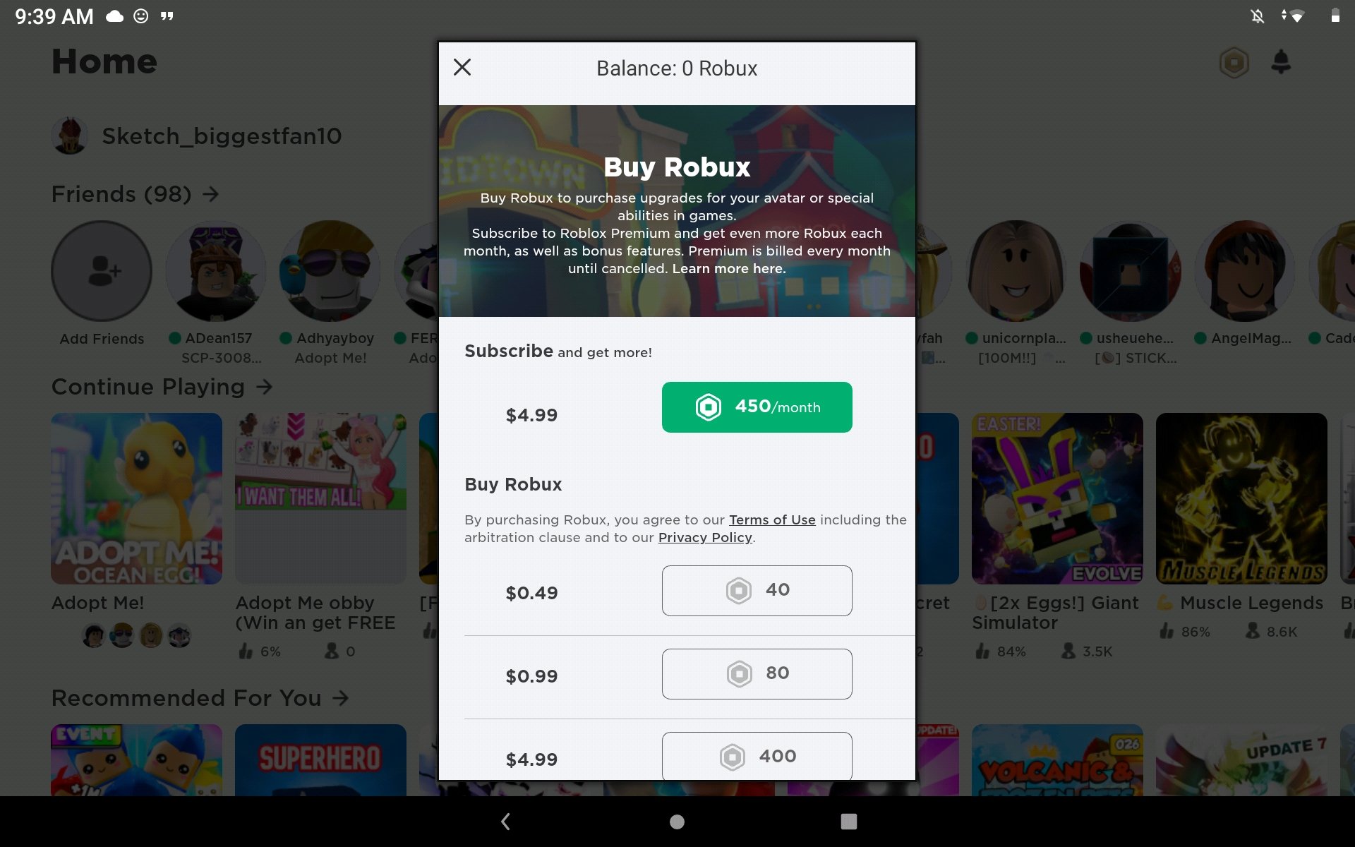 CUENTA DE ROBLOX 1700 ROBUX - ROBLOX ACCOUNT 1700 ROBUX