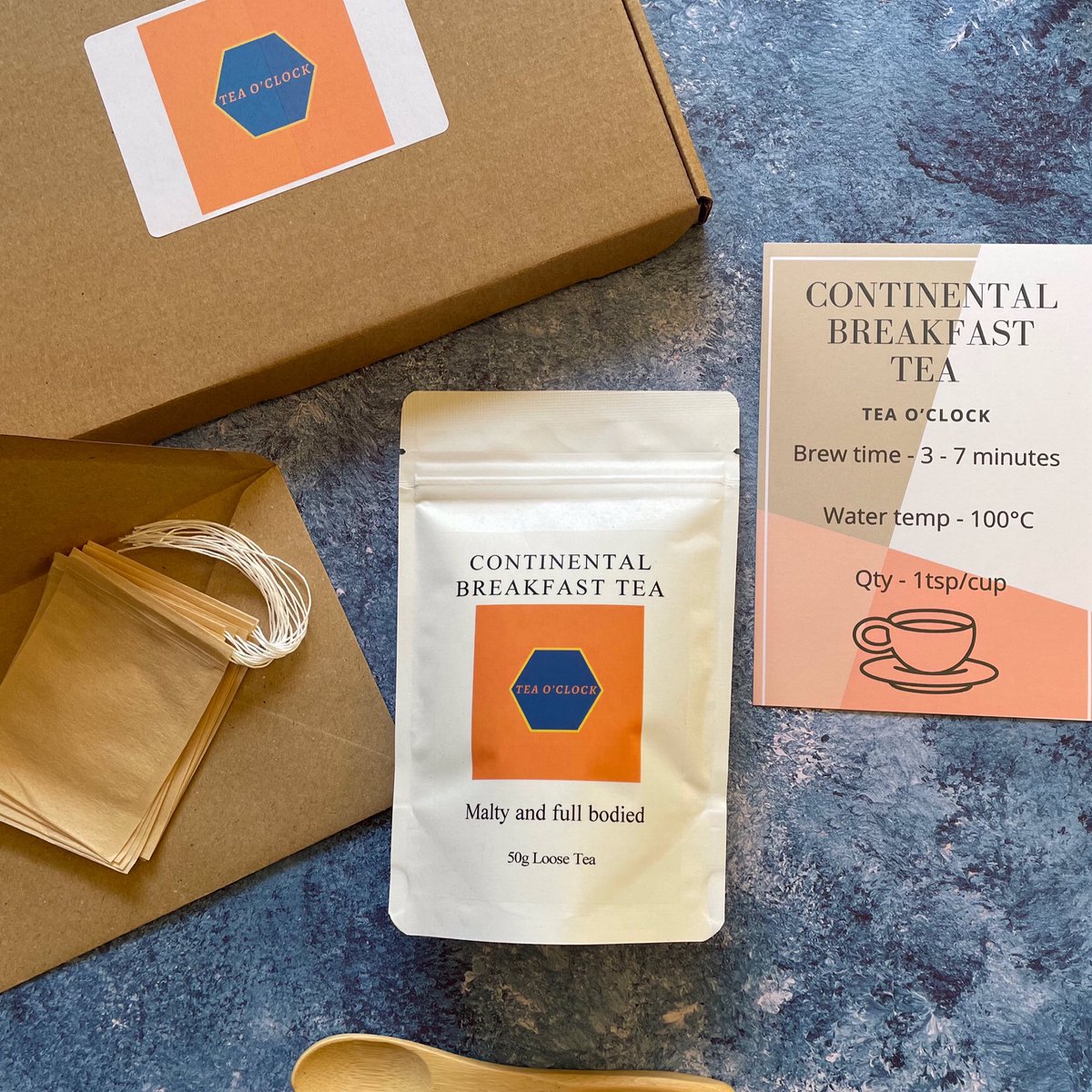 A letterbox friendly gift hamper of continental breakfast loose leaf tea. Link in bio to our @BoroughBox shop. #tealover #tea #looseleaftea #teahour #letterboxfriendly #foodie #breakfasttea #sustainability #Recyclable #gifts #shopsmall